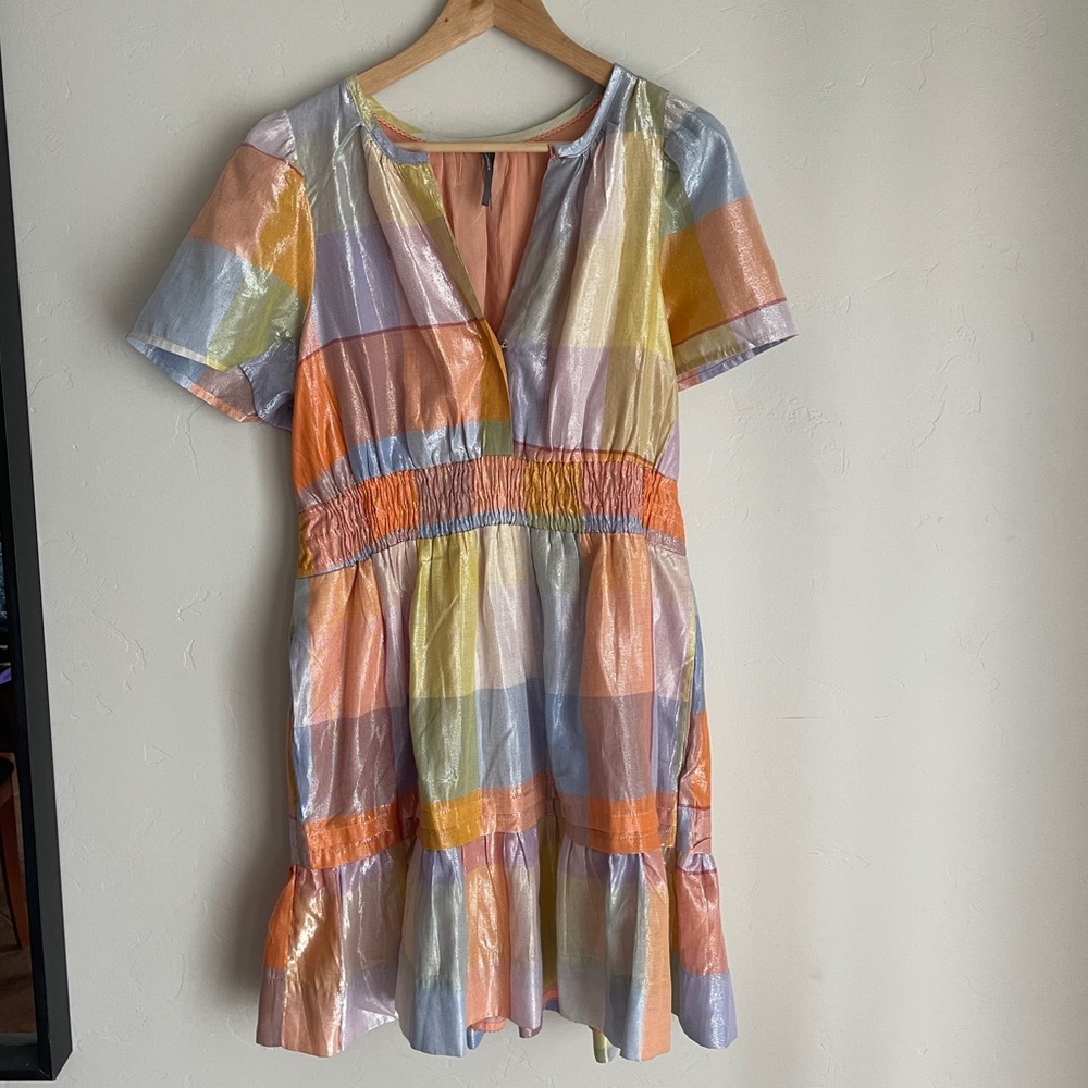 Anthropologie Somorset Mini Dress: Metallic Edition (Large)